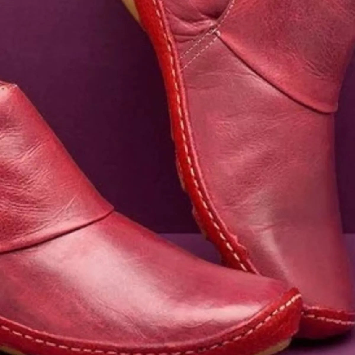 Contrast Strap Detail Ankle Boots