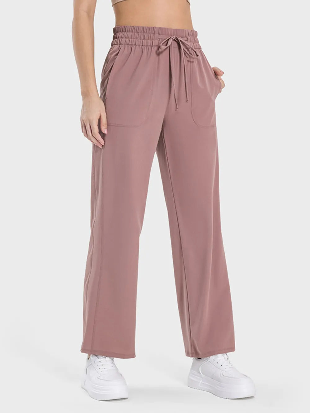 Millennia Drawstring Pocketed Active Pants - Lilixa.store