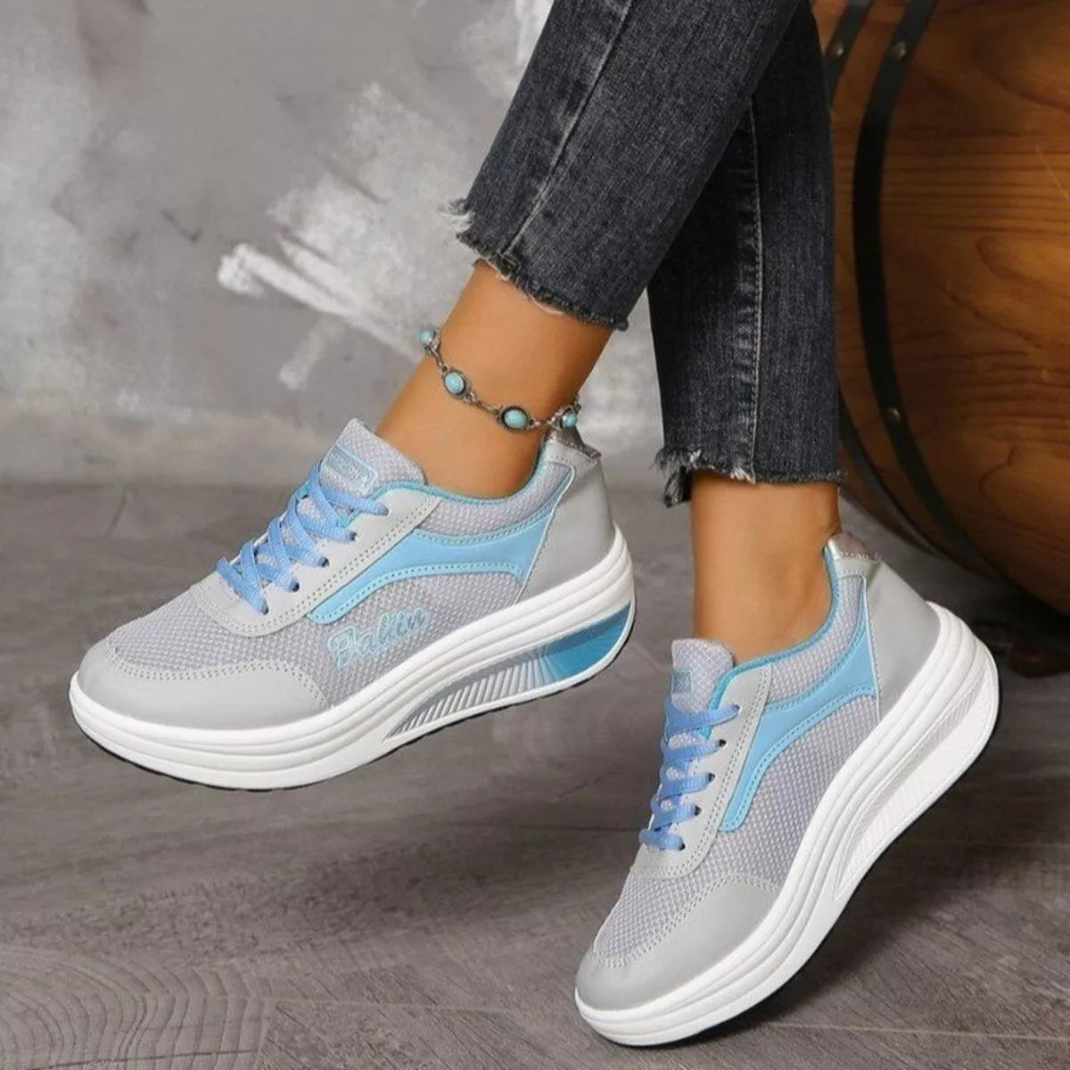 Round Toe Platform Athletic - Lilixa.store