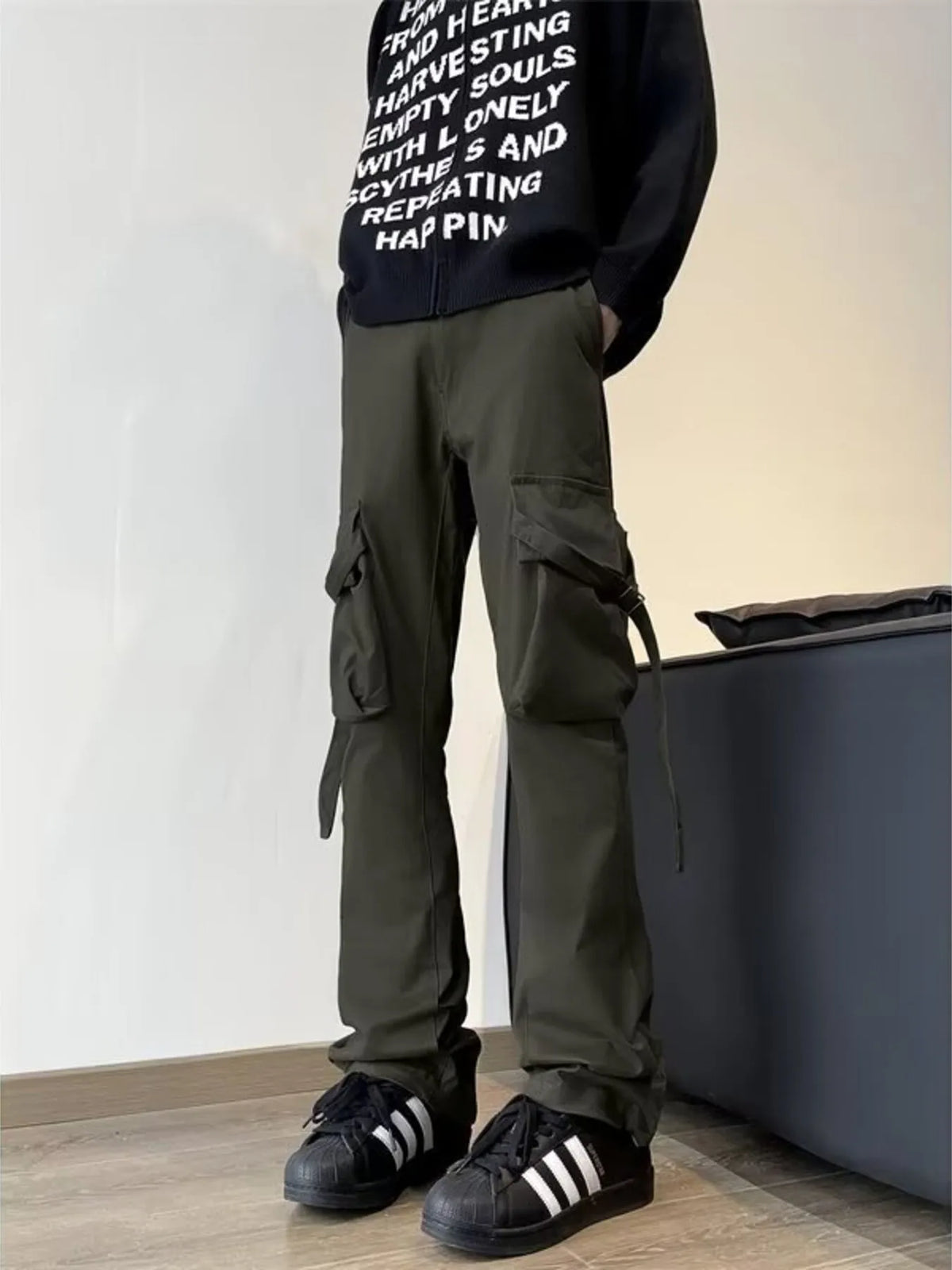 Men's Plus Size Loose Fit Cargo Pants