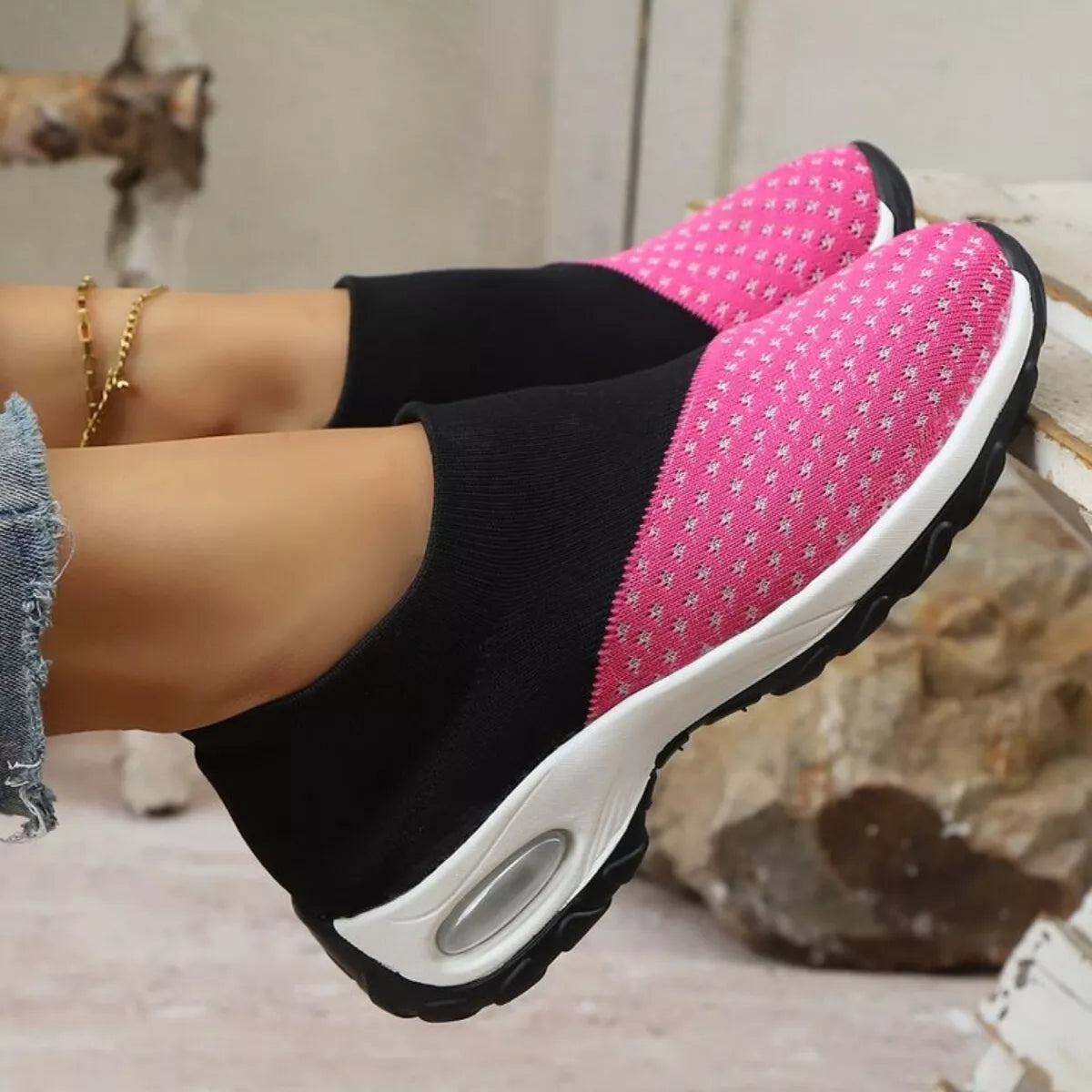 Color Block Mesh Athletic - Lilixa.store