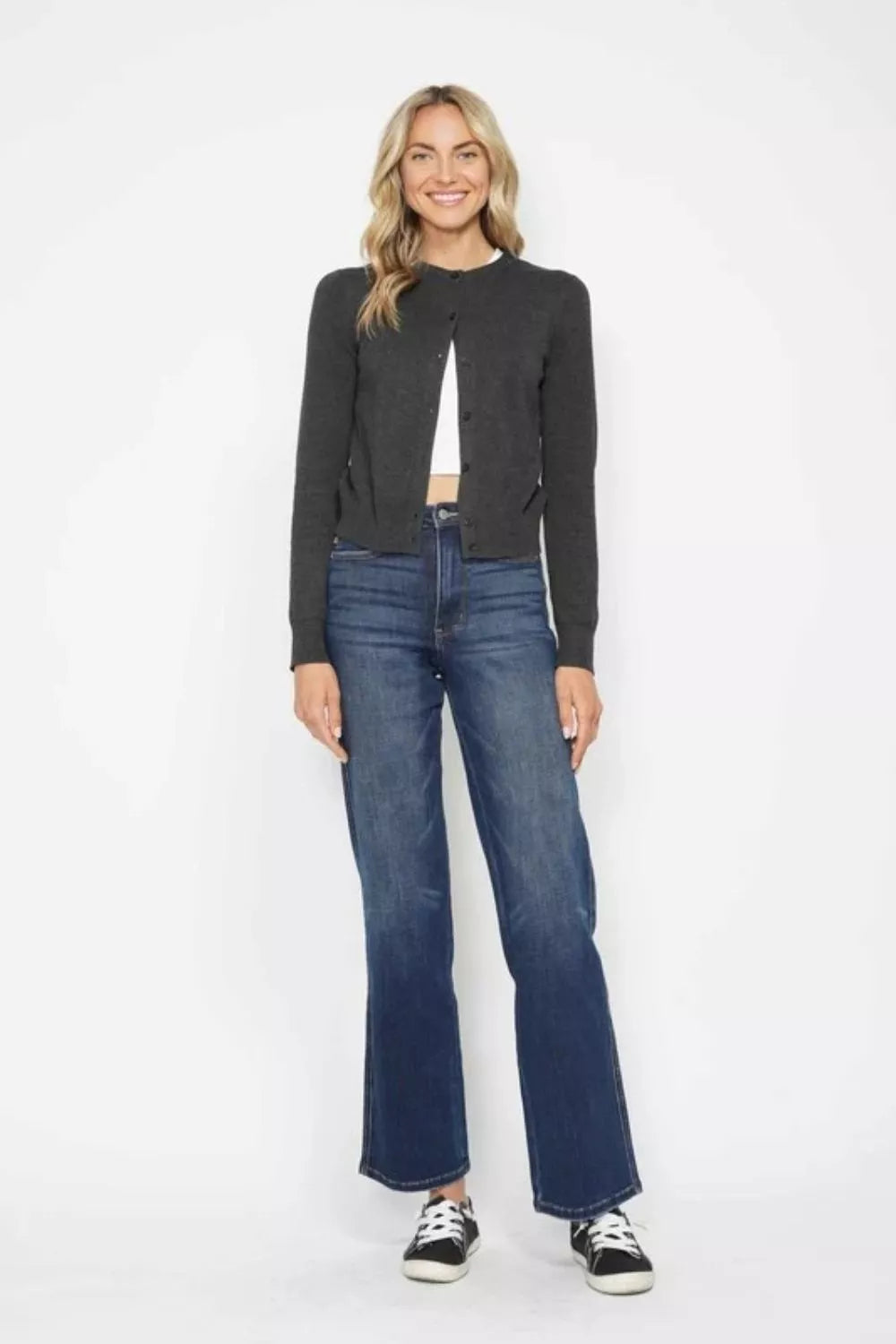 Judy Blue Full Size High Waist Tummy Control Straight Jeans - Lilixa.store