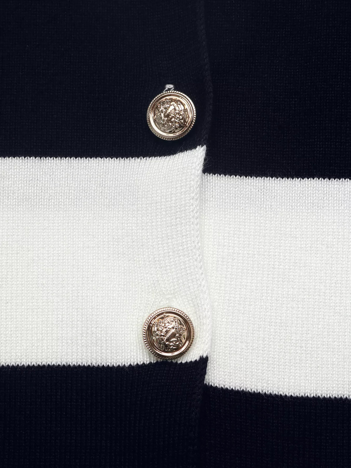 Striped Button-Down Knit Cardigan - Lilixa.store