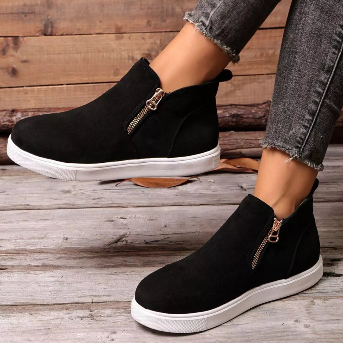 Round Toe Flats Loafers - Lilixa.store