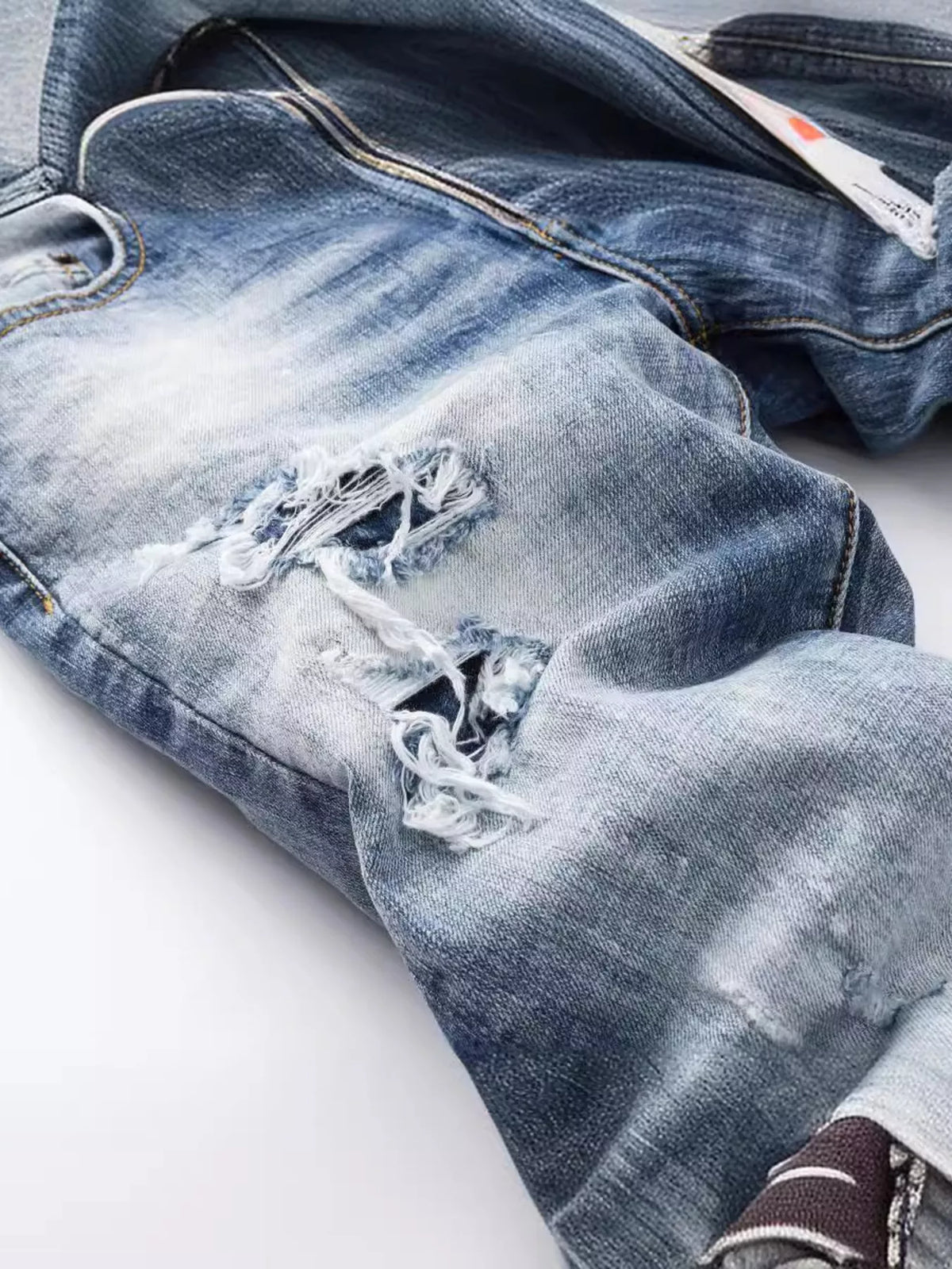 Men's Distressed Slim Fit Jeans - Lilixa.store