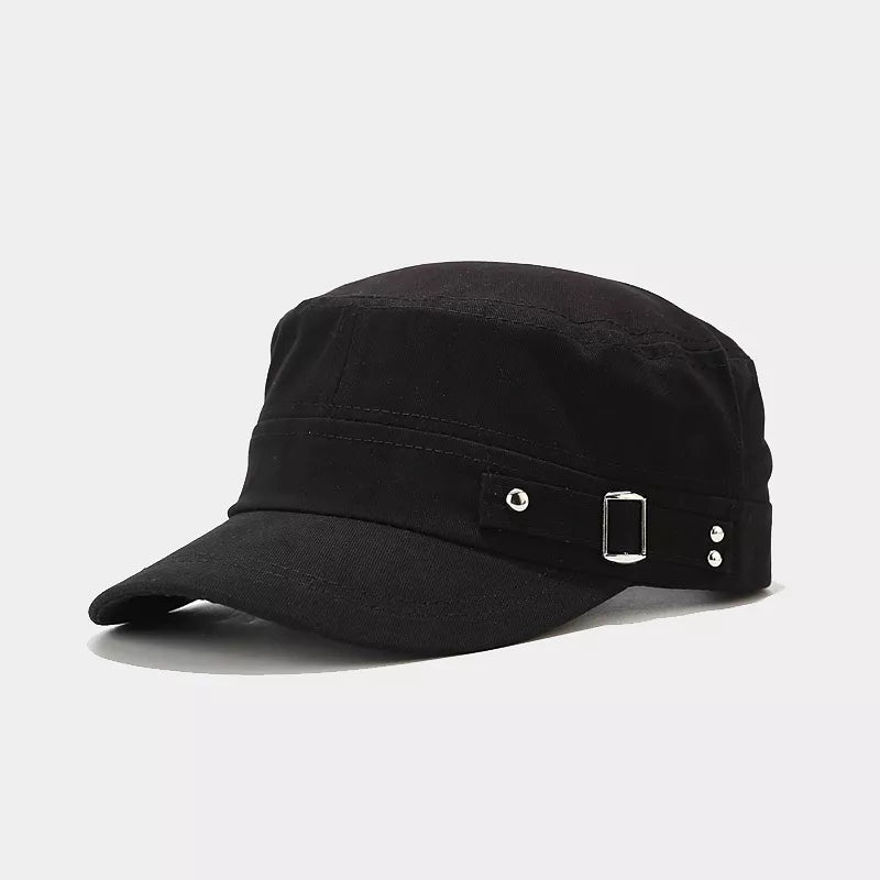 Classic Metal Buckle Detail Cap - Lilixa.store