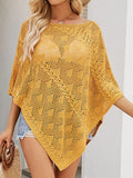Poncho Style Knit Cover Up - Lilixa.store