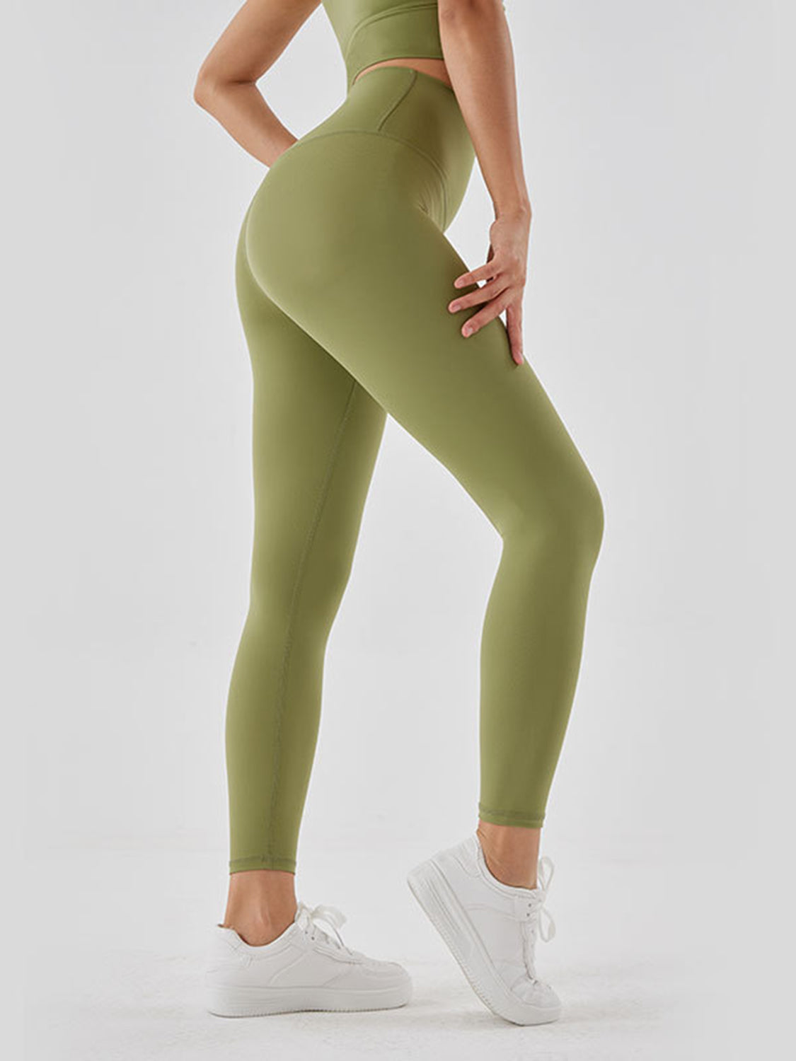 Wide Waistband Sports Leggings - Lilixa.store