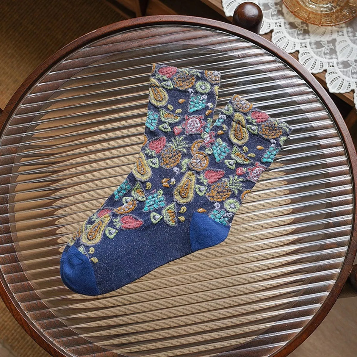 Fruit Pattern Crew Socks - Lilixa.store