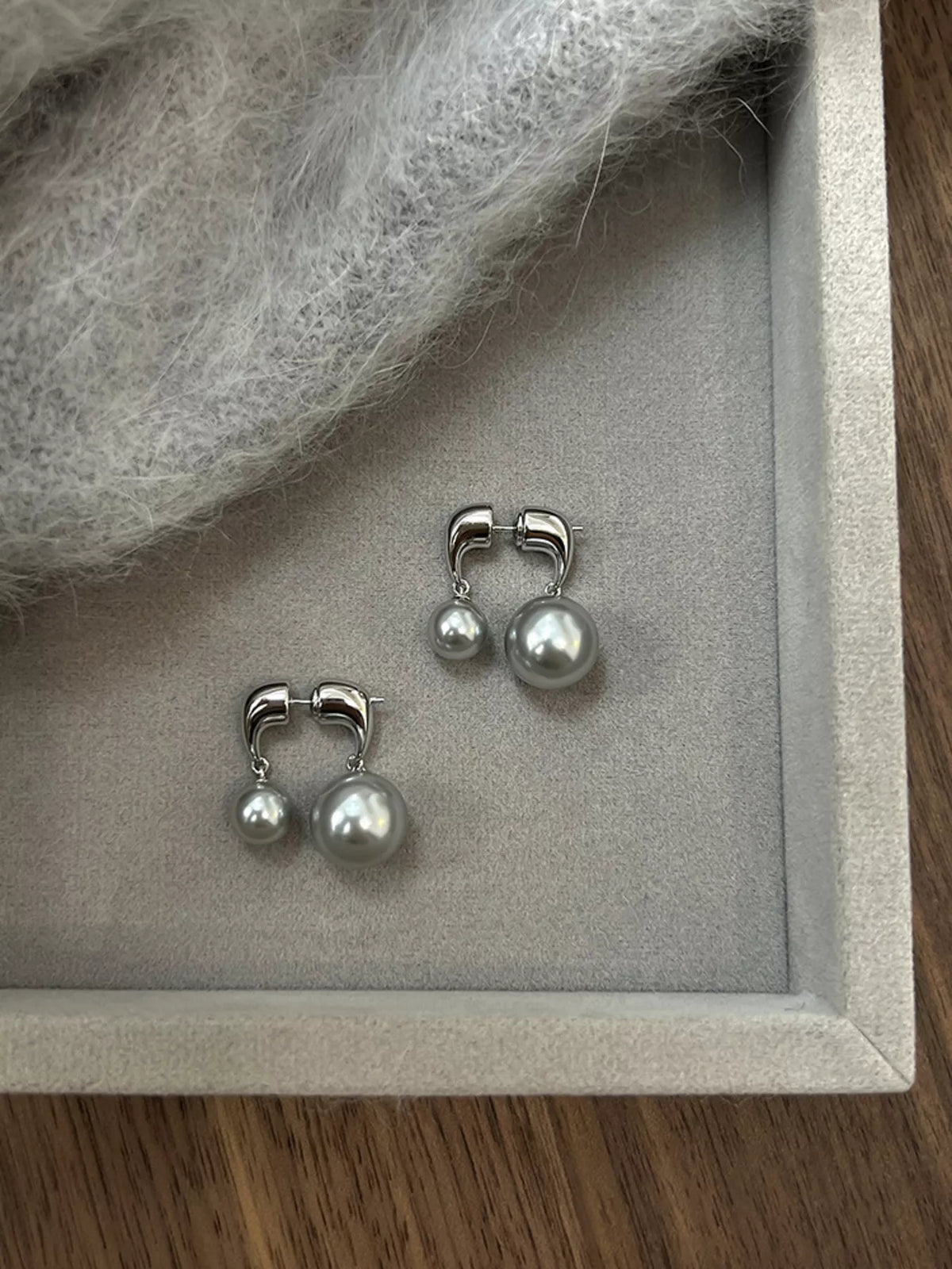 Pearl Alloy Drop Earrings - Lilixa.store