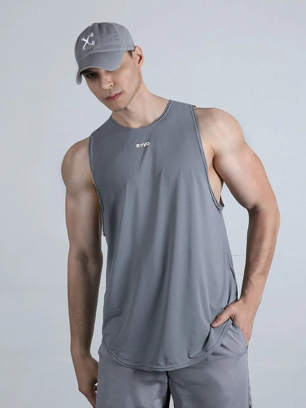 Men's Plus Size Round Neck Tank - Lilixa.store