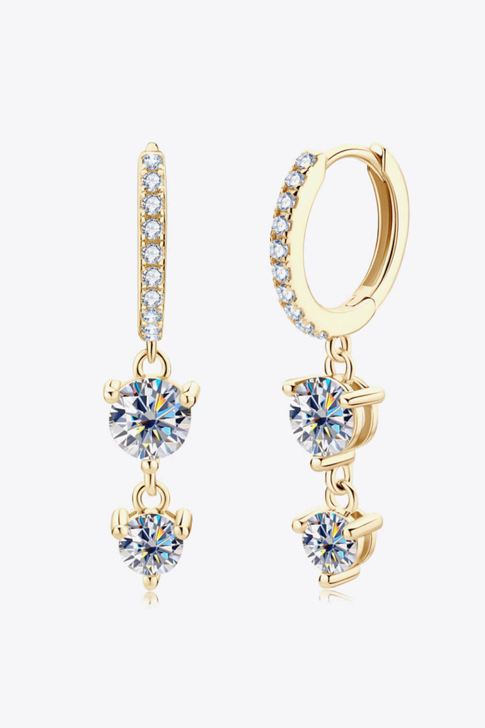 Adored Be The One Moissanite Drop Earrings - Lilixa.store