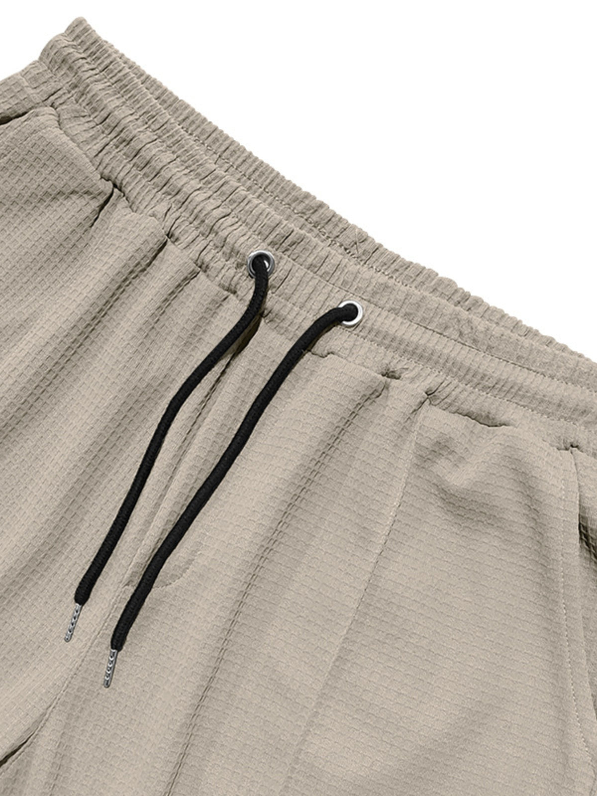 Men's Full Size Textured Drawstring Casual Pants Plus Size, view 7