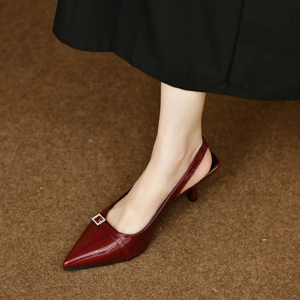 Pointed Toe Slingback Pumps - Lilixa.store