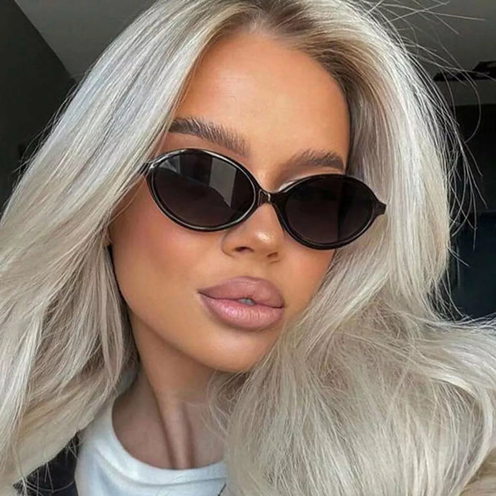 Oval Frame Tinted Lenses Sunglasses - Lilixa.store