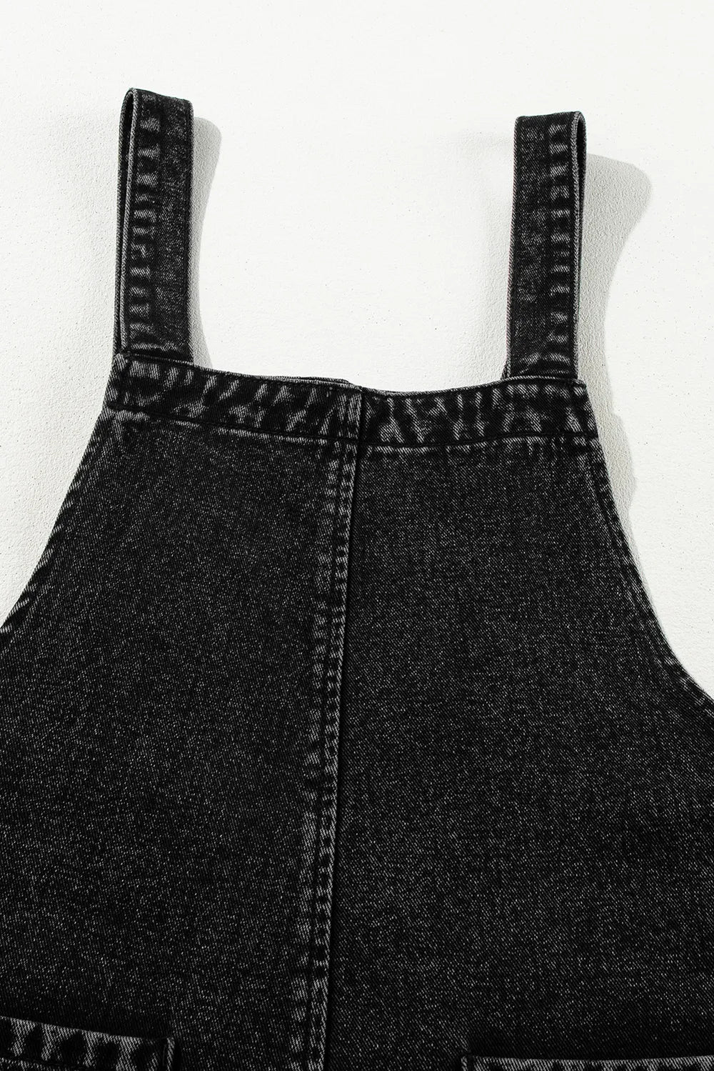 Distressed Wide Strap Denim Overalls - Lilixa.store