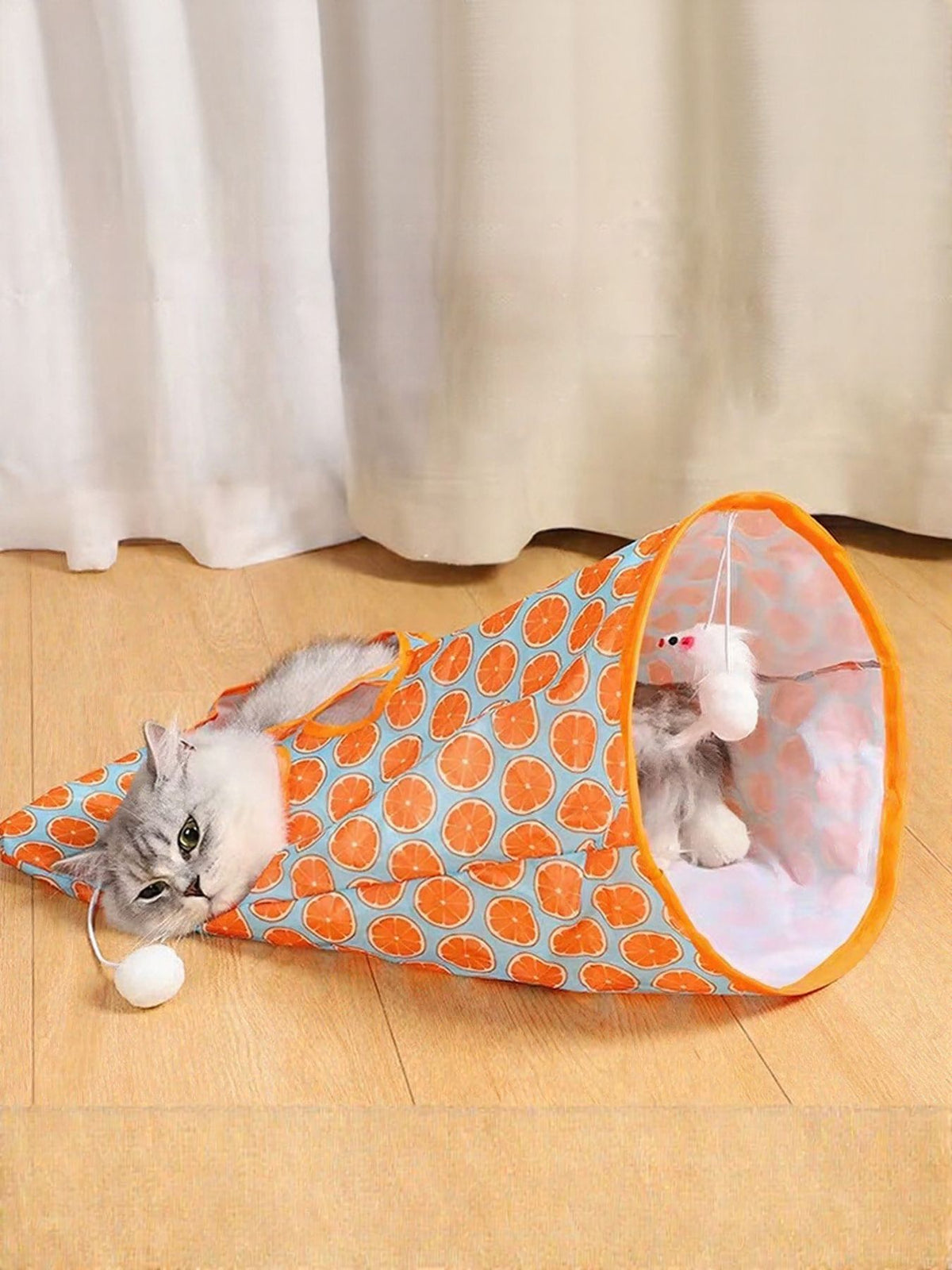 Collapsible Printed Cat Tunnel Toy - Lilixa.store