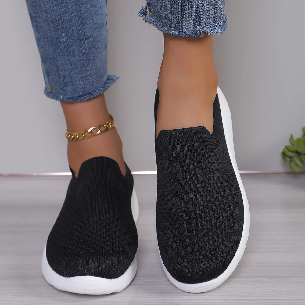 Breathable Round Toe Mesh Slip-On - Lilixa.store