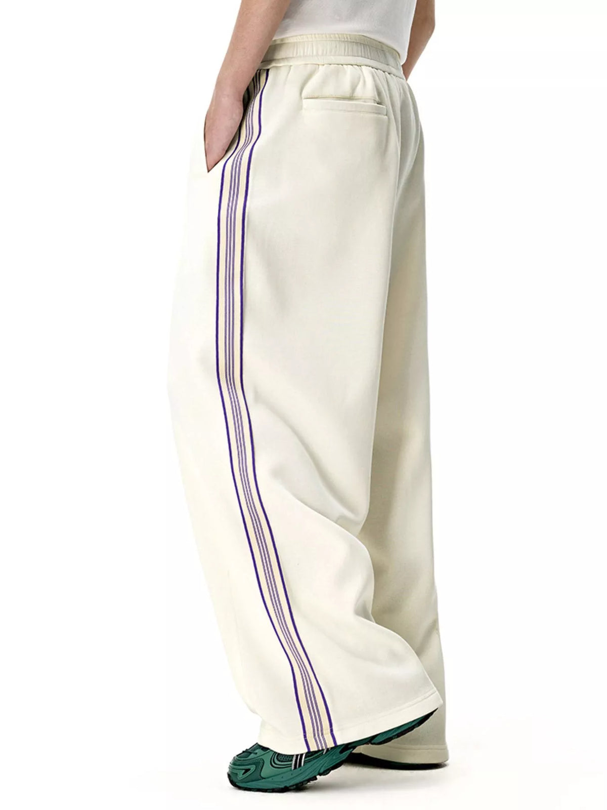 Men's Side Striped Wide Leg Pants, view 7