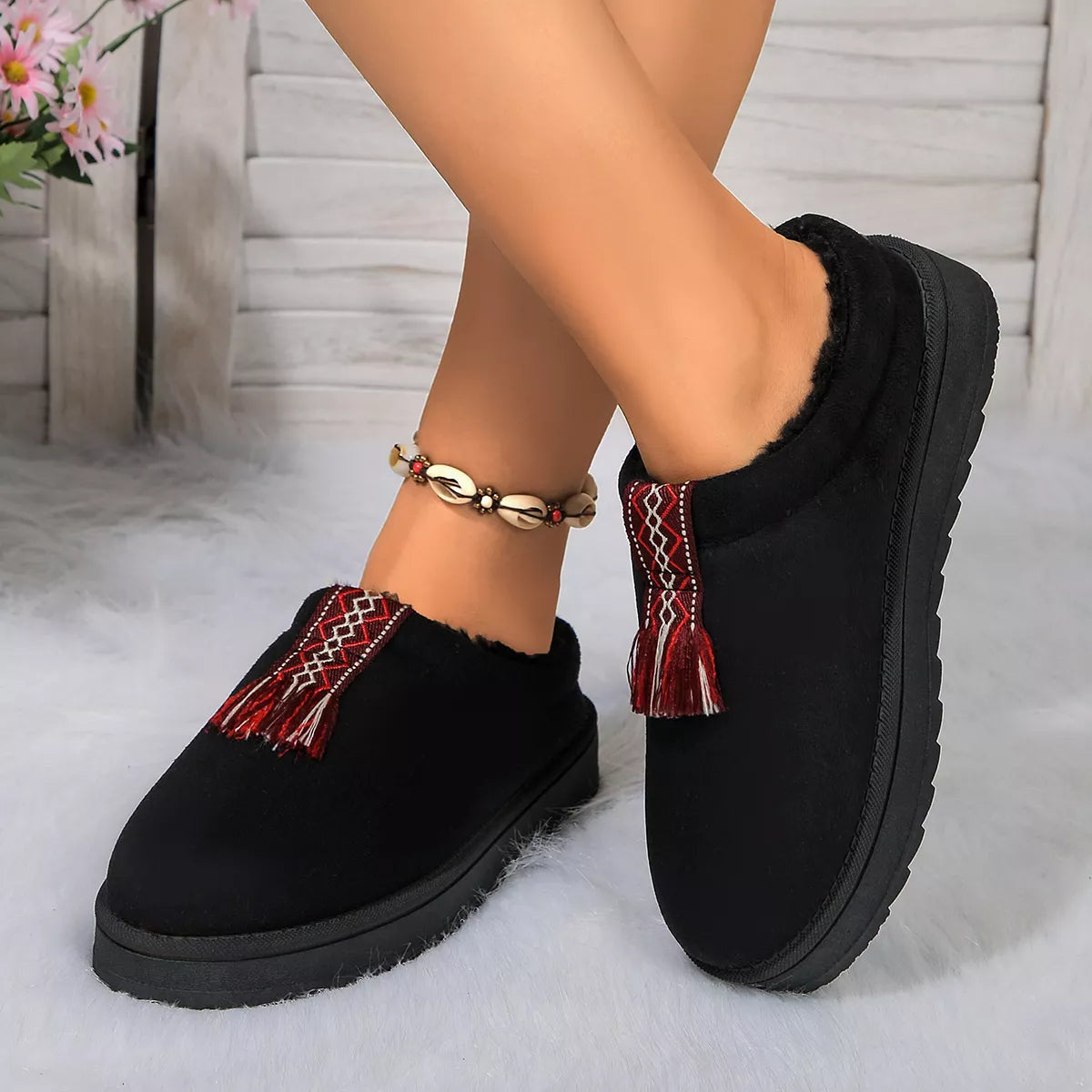 Round Toe Platform Slippers - Lilixa.store