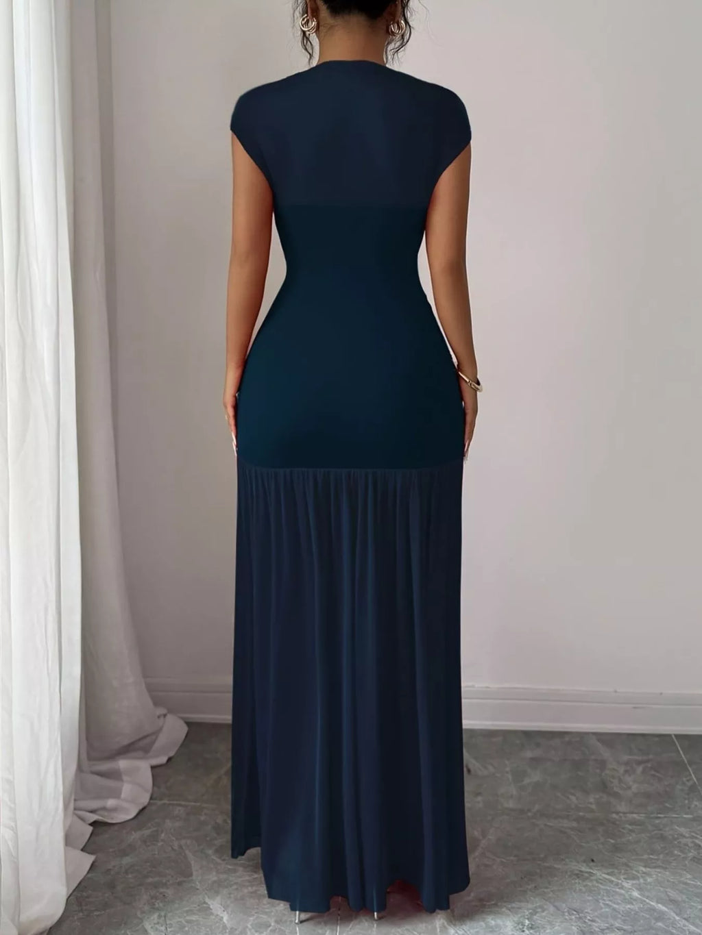 Ruched Bodycon Maxi Dress - Lilixa.store