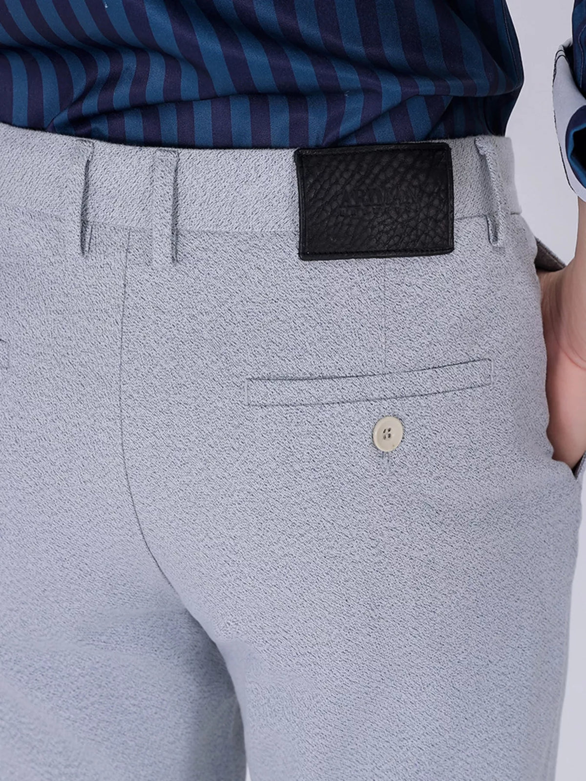 Men's Slim Fit Pants in Gray, view 5
