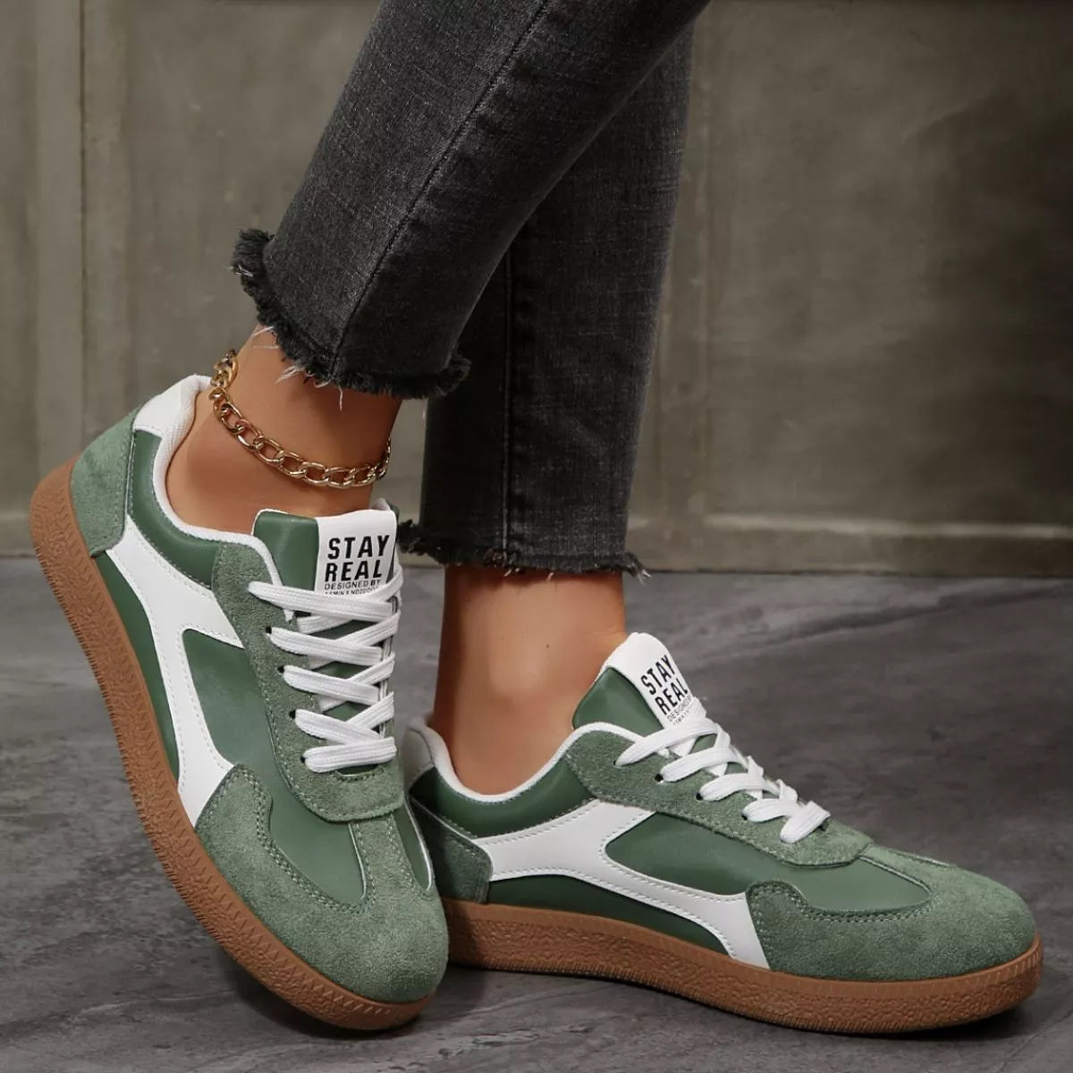 Round Toe Flats Sneakers - Lilixa.store