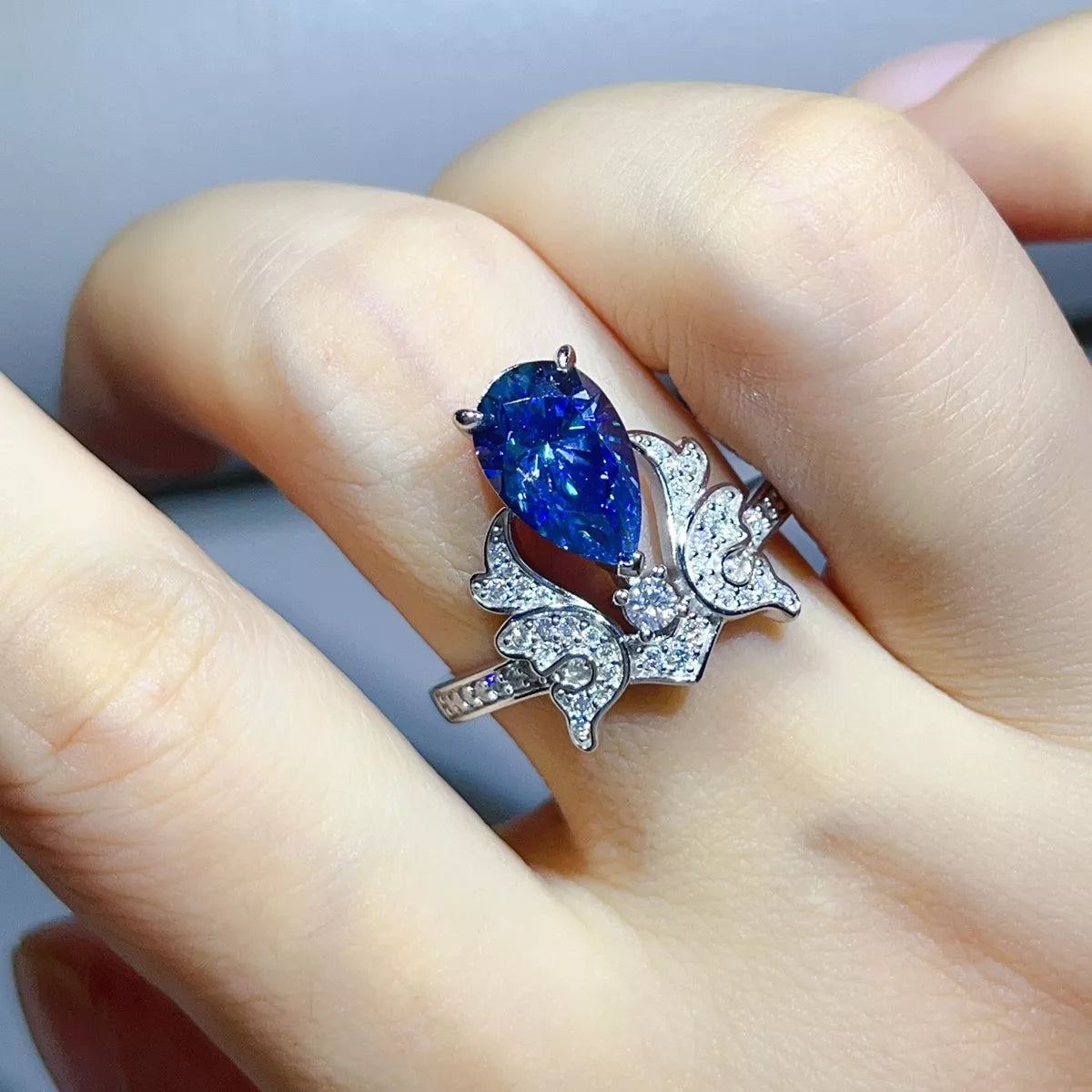 3 Carat 925 Sterling Silver Moissanite Ring