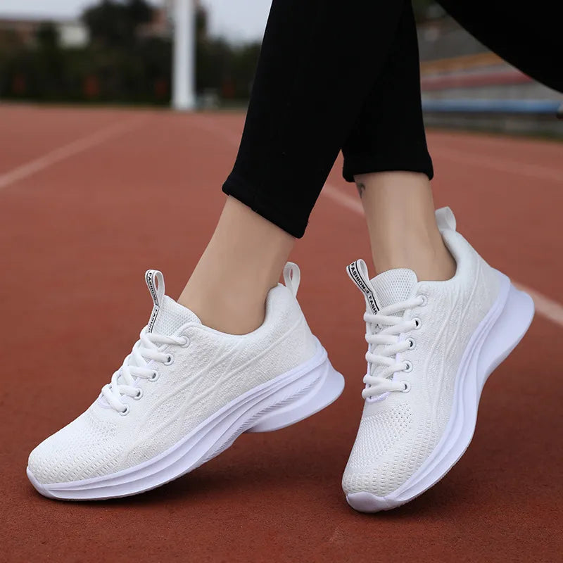 Breathable Mesh Lace Up Athletic - Lilixa.store