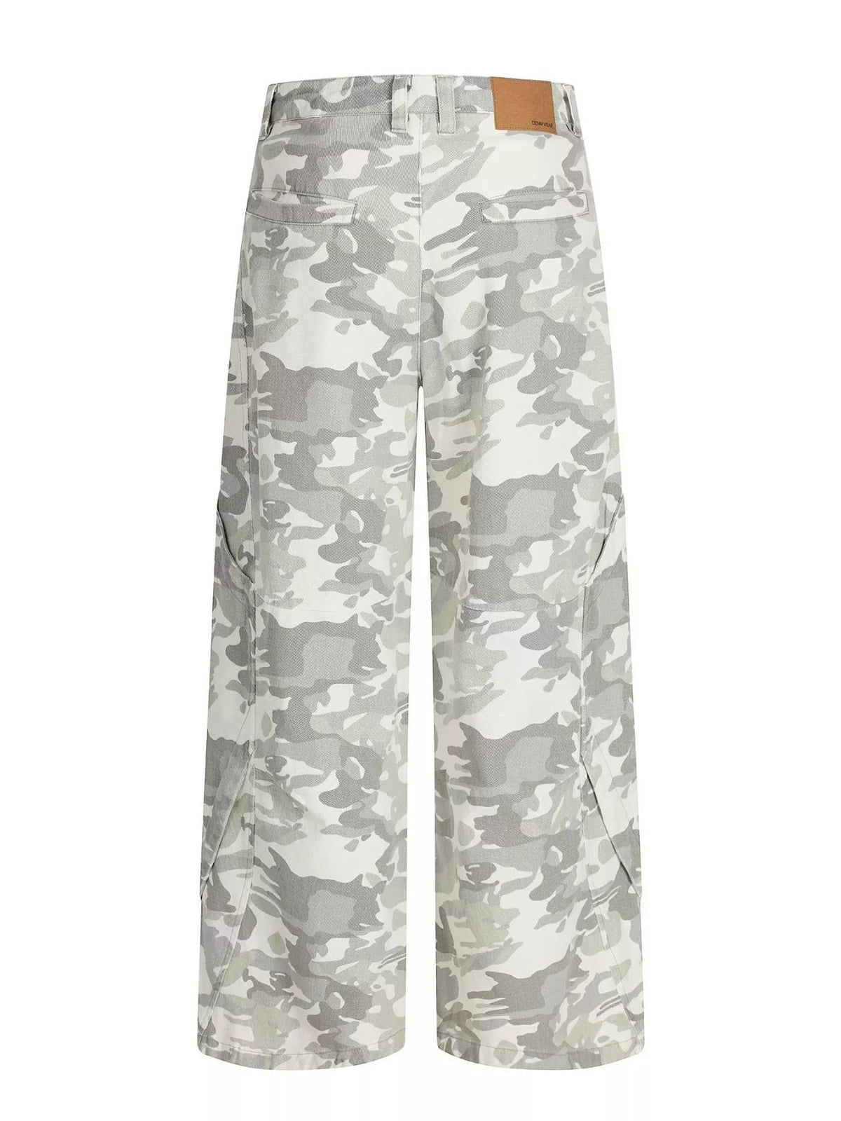 Men's Camouflage Wide-Leg Cargo Pants in Camouflage Color, view 3