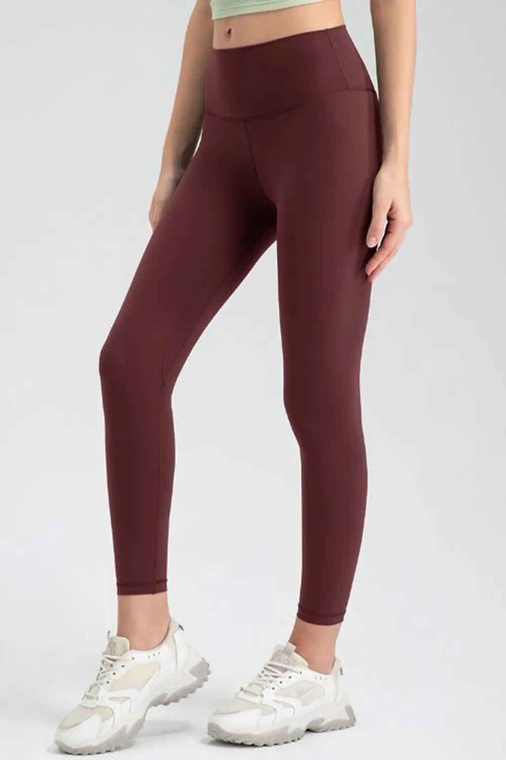 Wide Waistband Slim Fit Active Leggings - Lilixa.store