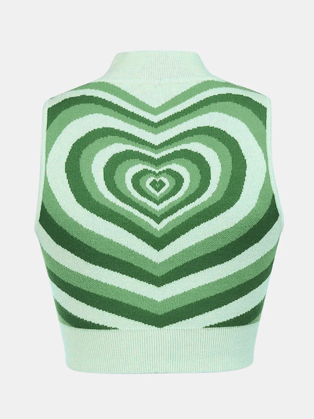 Heart Mock Neck Sweater Vest, view 10