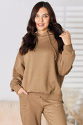 RISEN Drawstring Drop Shoulder Long Sleeve Hoodie - Lilixa.store