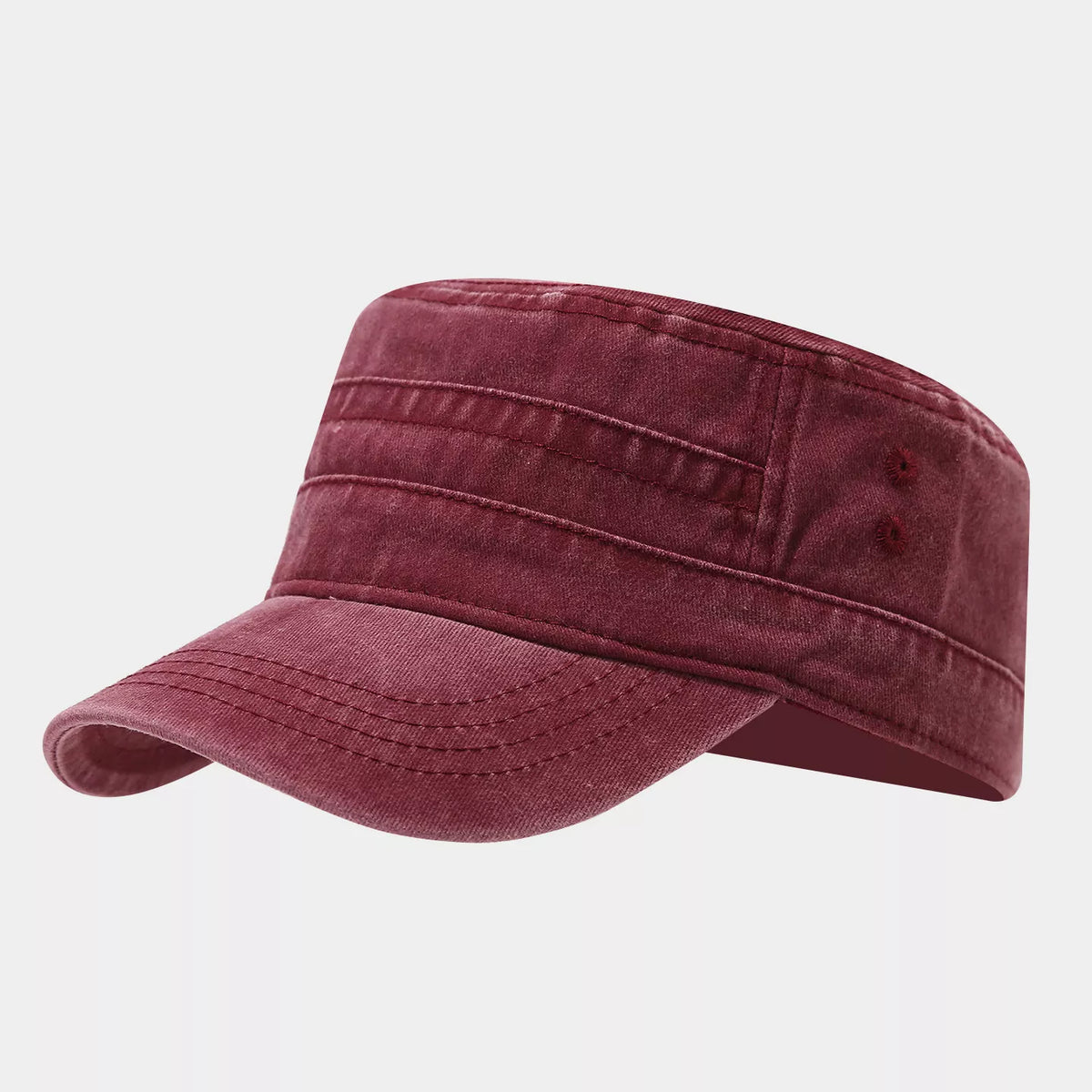Vintage Washed Cotton Military Cadet Hat - Lilixa.store