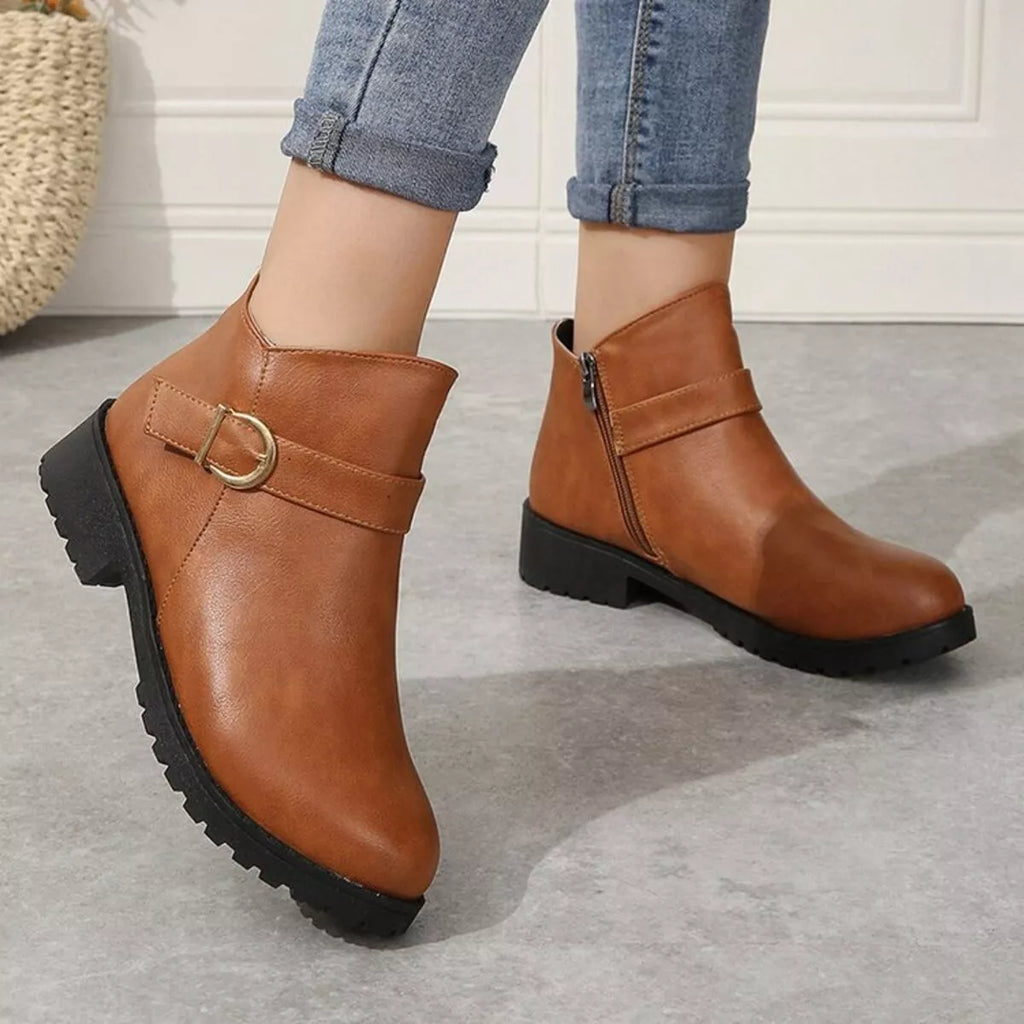 Buckle Accent Ankle Boots, view 7