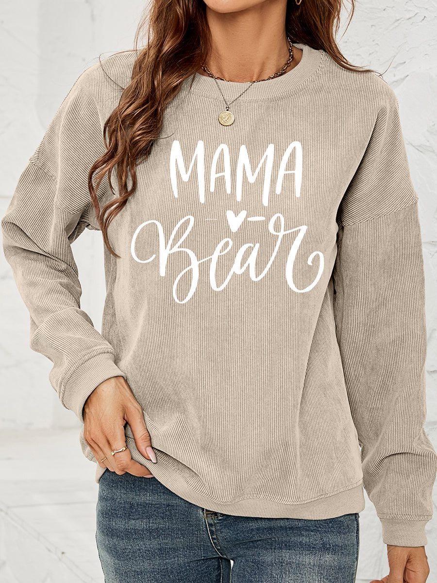 MAMA Graphic Round Neck Sweatshirt - Lilixa.store