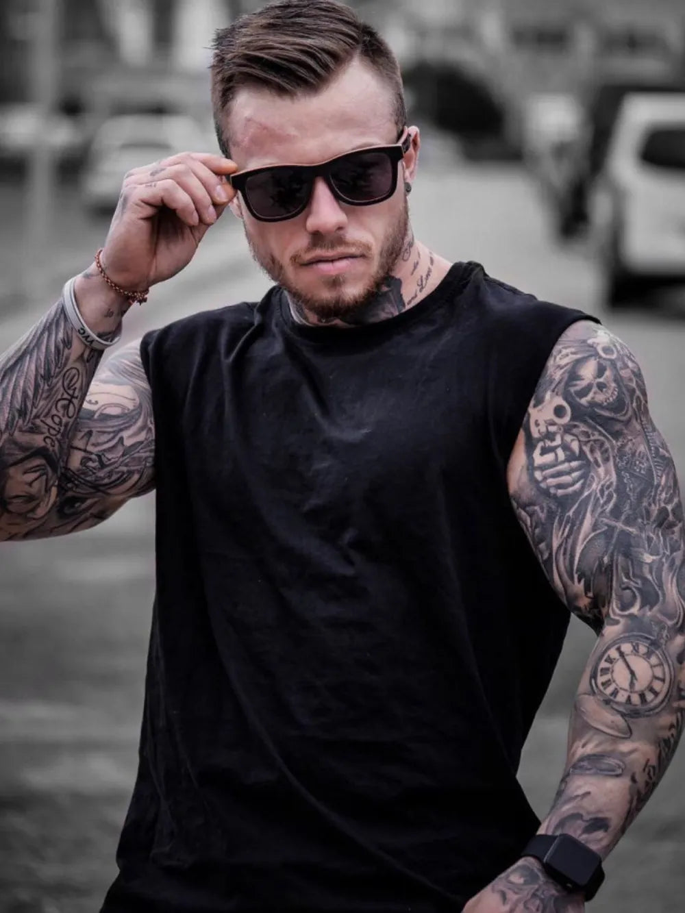 Men's Plus Size Round Neck Tank - Lilixa.store