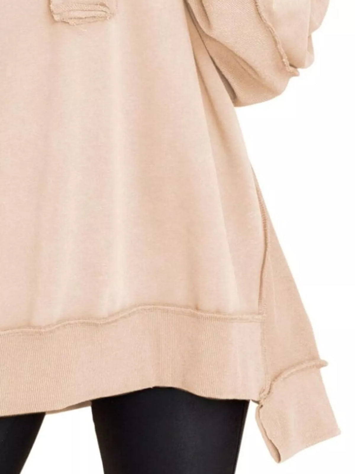 Half Snap Long Sleeve Sweatshirt - Lilixa.store