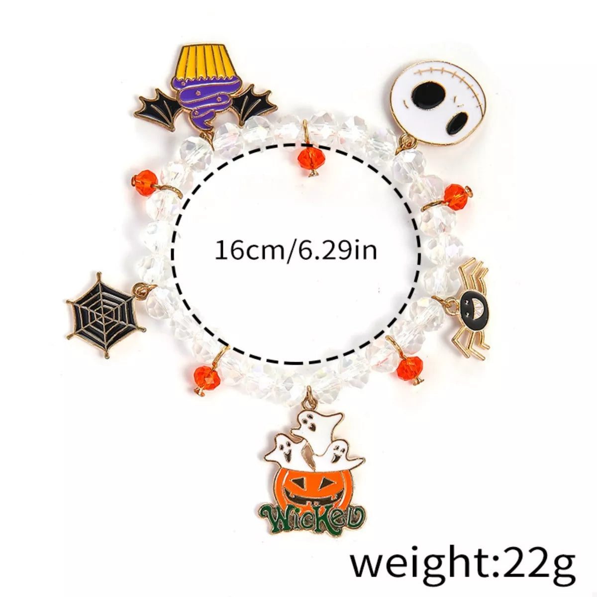 Halloween Beaded Charm Bracelet - Lilixa.store