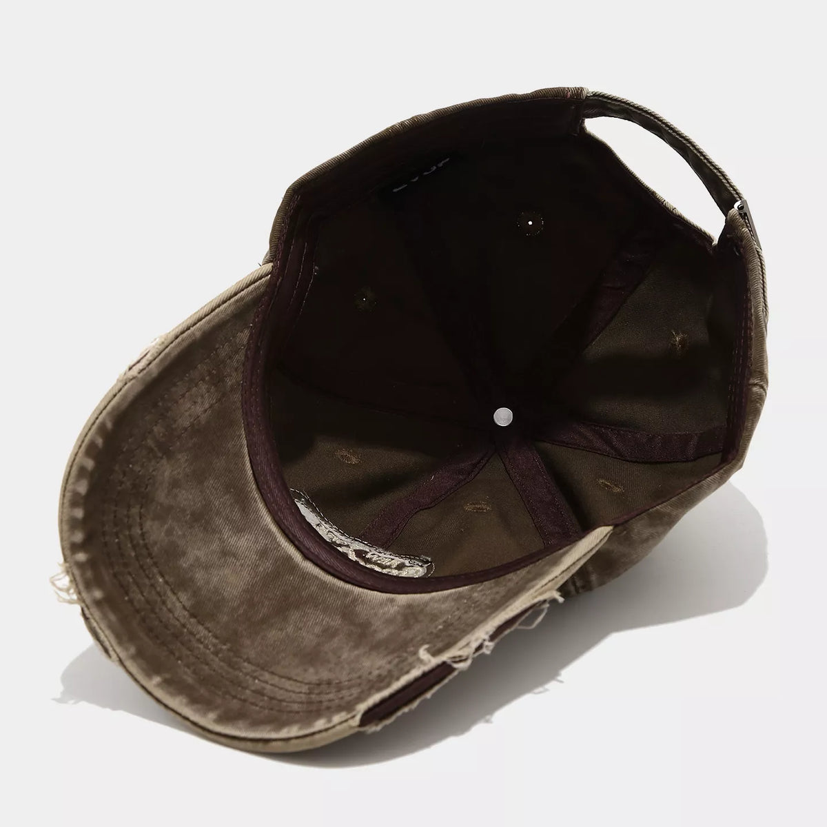 Distressed Washed Cotton Baseball Cap - Lilixa.store