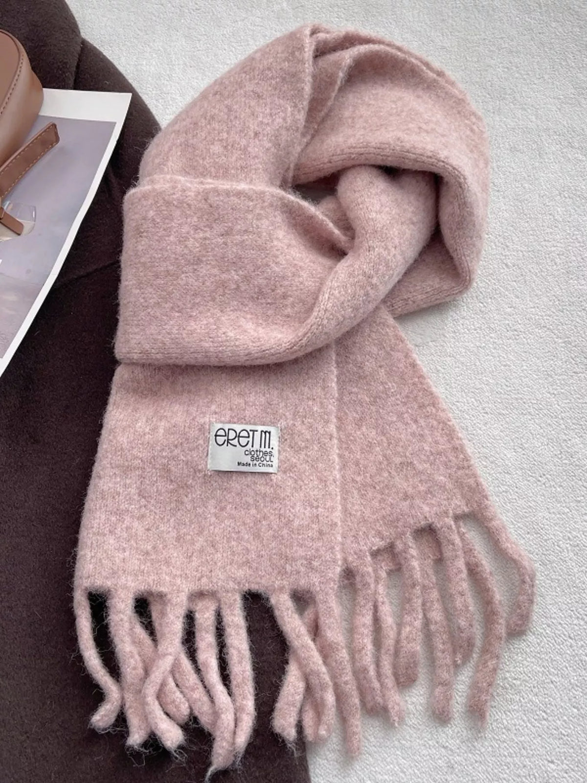 Fringe Solid Color Scarf - Lilixa.store