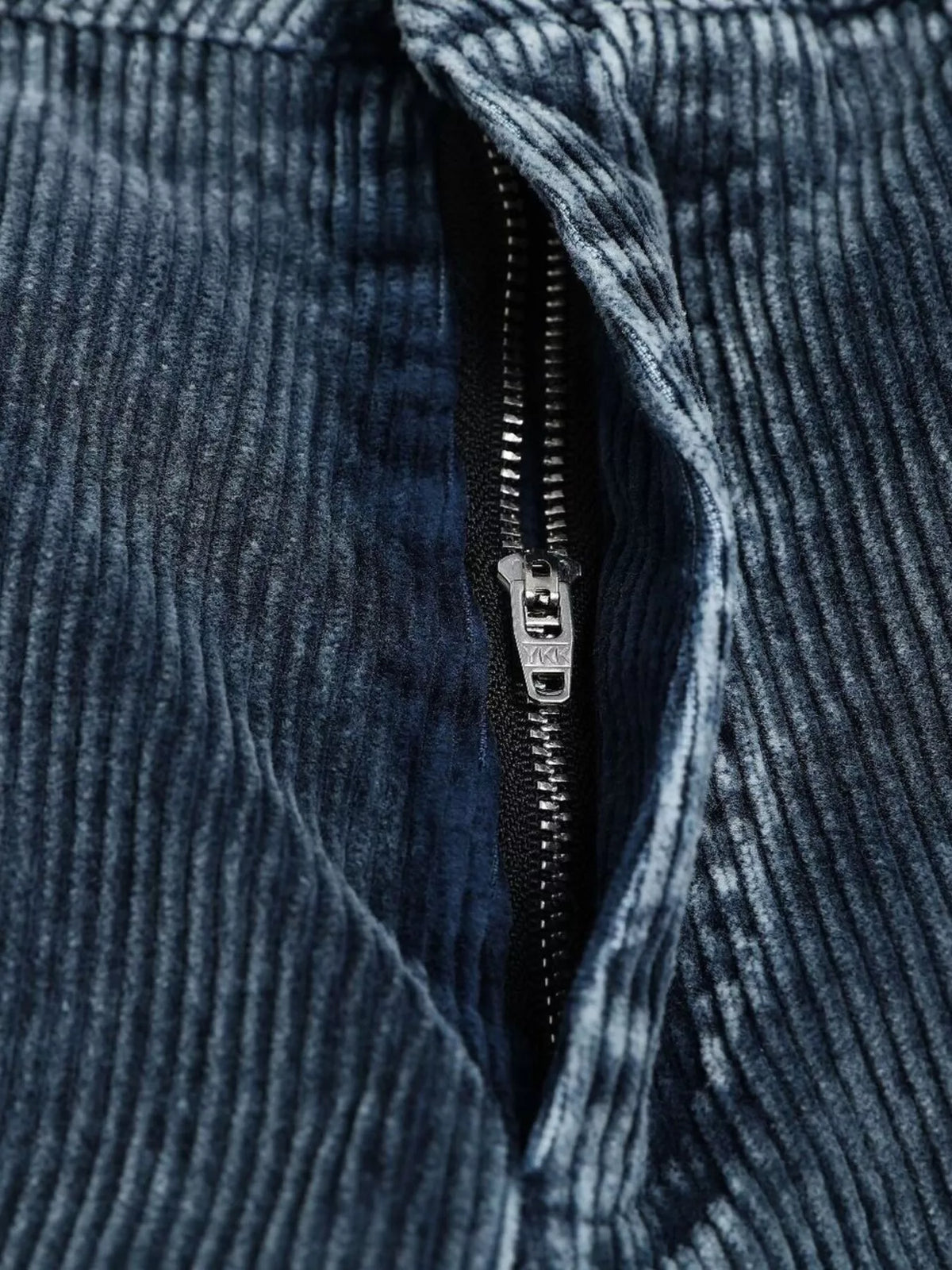 Men's Corduroy Cargo Pants with Multiple Pockets in Blue, view 4