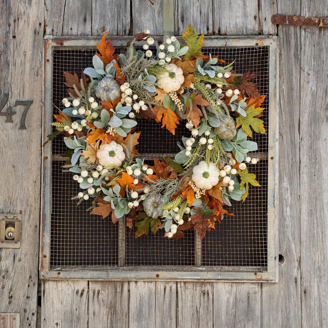 Autumn Pumpkins Decorative Wreath - Lilixa.store