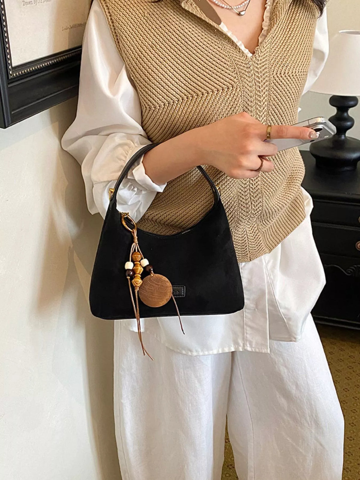 Lightweight Solid Color Handbag