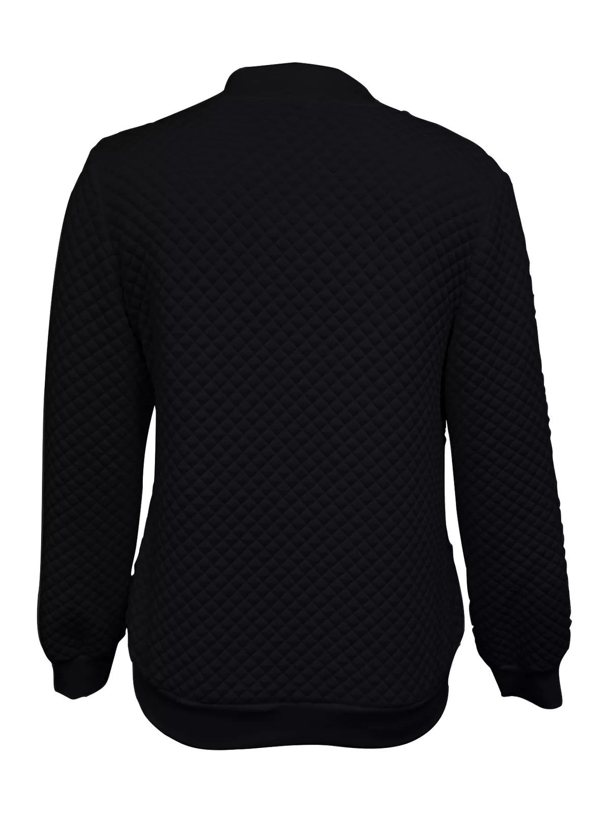 Textured Zip Up Long Sleeve Jacket, view 5