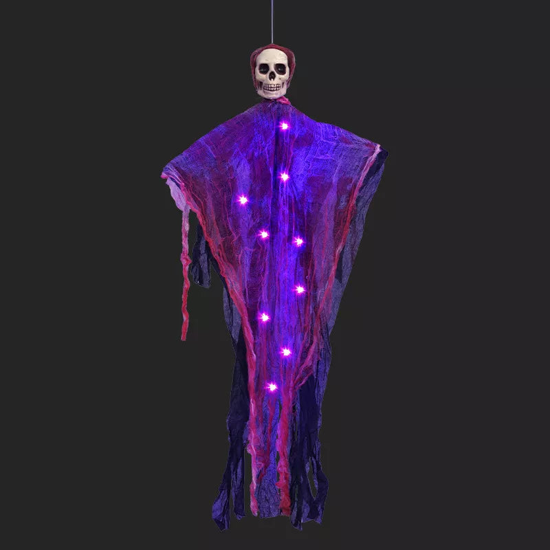 Halloween Lighted Hanging Skeleton Ghost 4 Piece Set - Lilixa.store