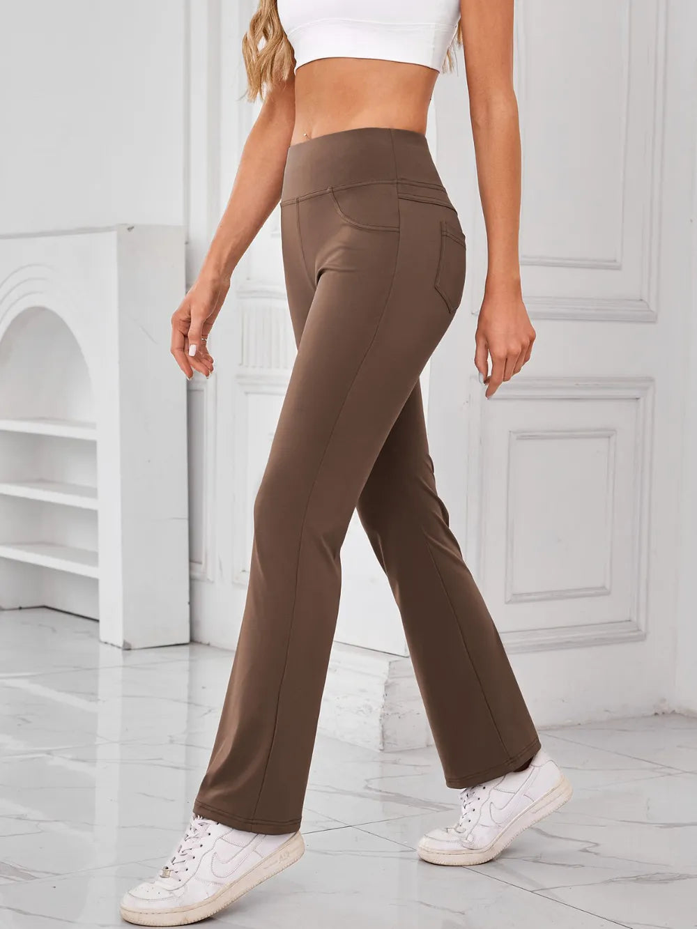 Lovelet High Waist Active Pants with Pockets - Lilixa.store
