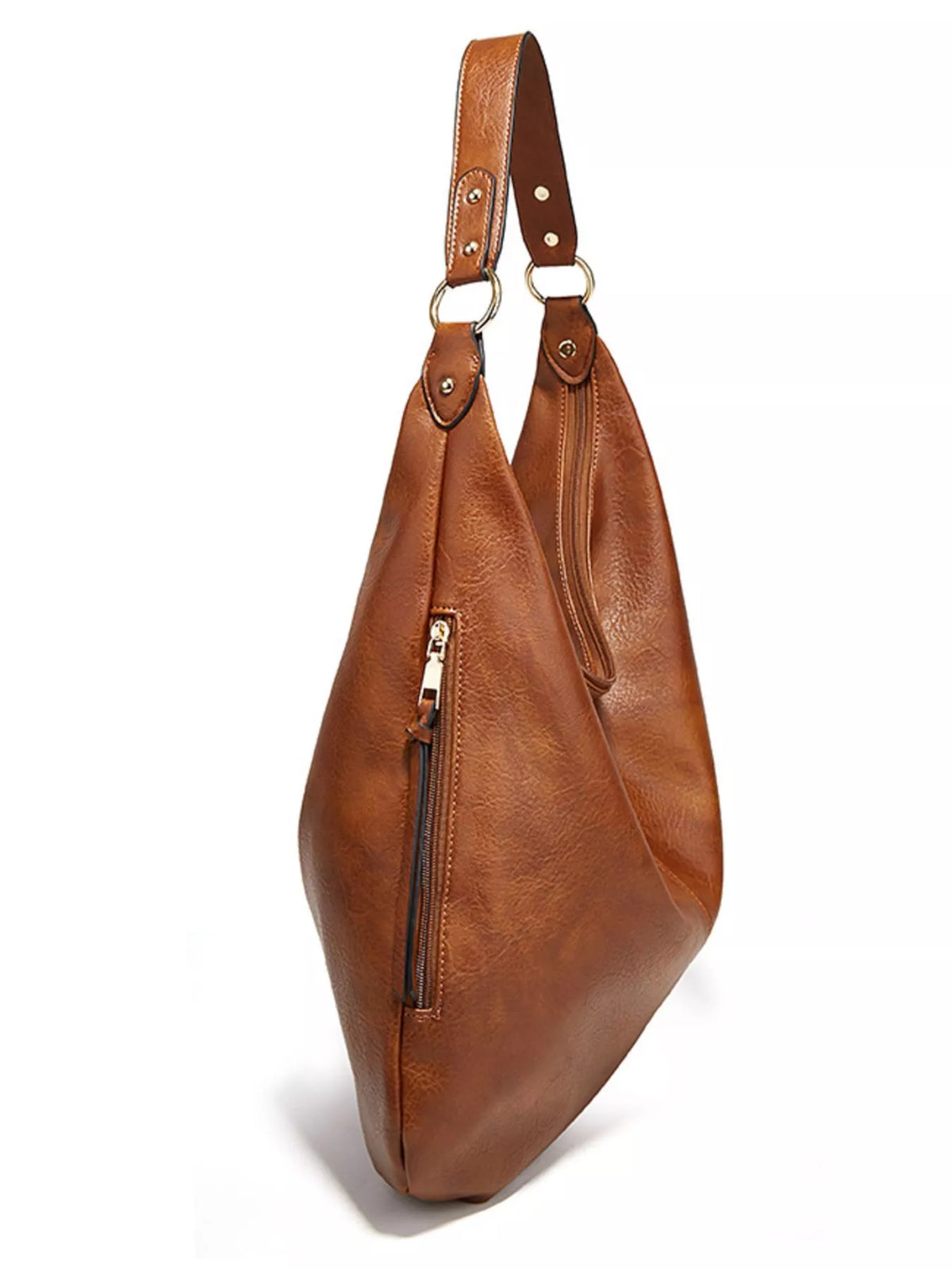 Leather Slouchy Shoulder Bag
