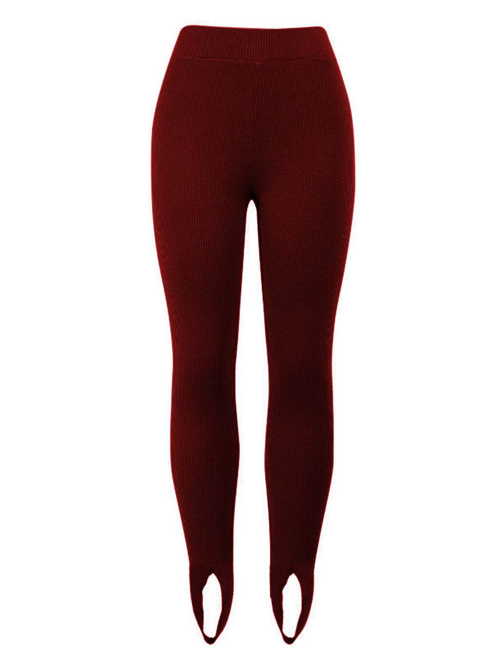 Ribbed Mid Waist Leggings - Lilixa.store