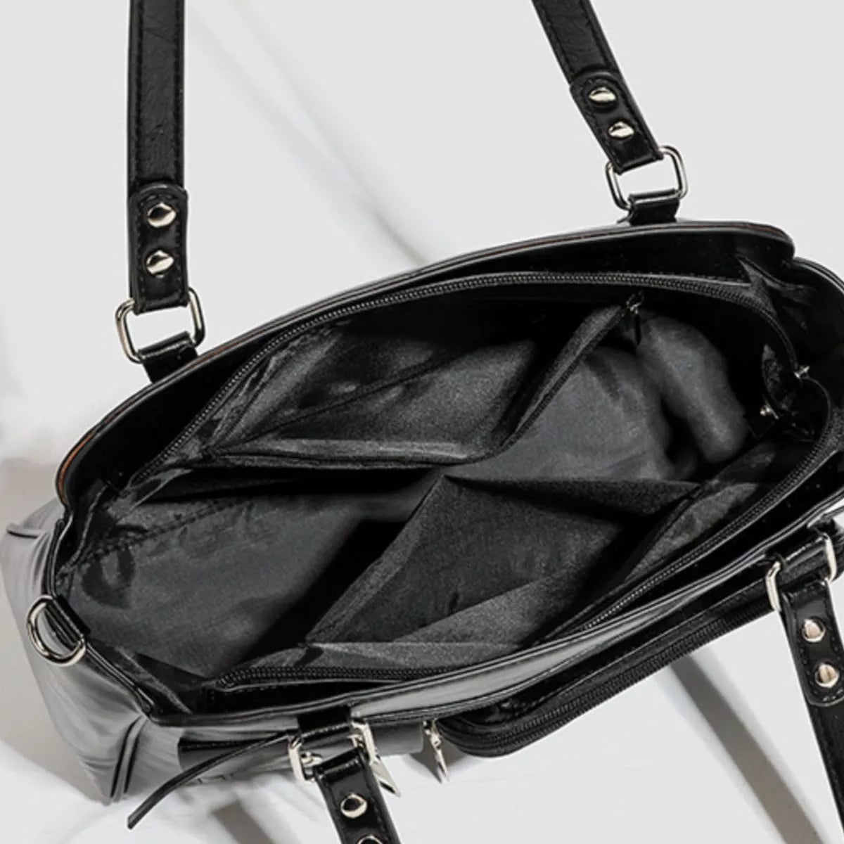 Multi-Pocket Clear Window Shoulder Bag
